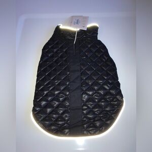 Oliver Thomas Reflective Small Black Dog Jacket Coat